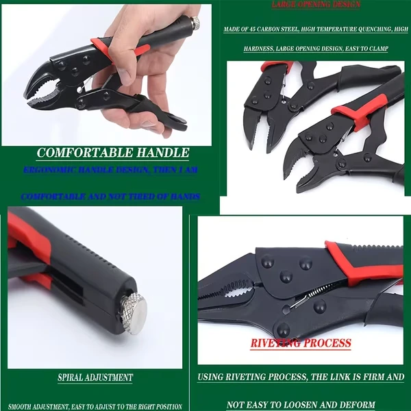Electrophoresis Coated 10-Inch Locking Pliers