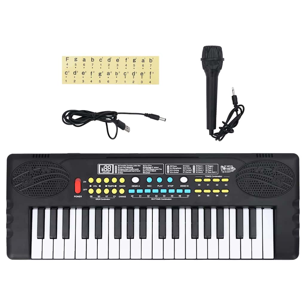 37 Key Piano Electric Keyboard with Microphone 1 37